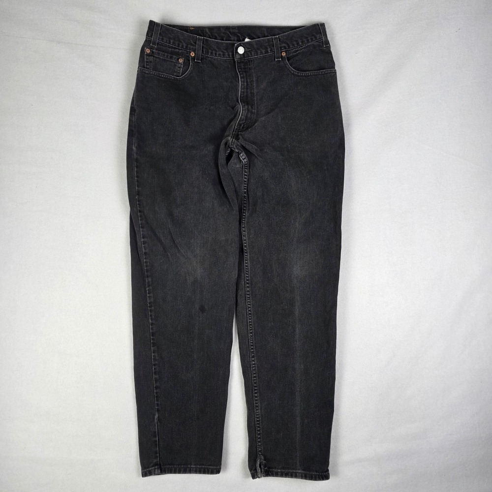 Vintage 90s Levis 560 Jeans Mens 36x34 (Fits 35x33) Black Loose Tapered Baggy